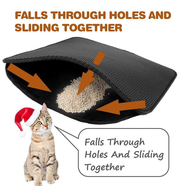 Pet Cat Litter Mat Toilet Waterproof Double Layer Cat Sand Litter