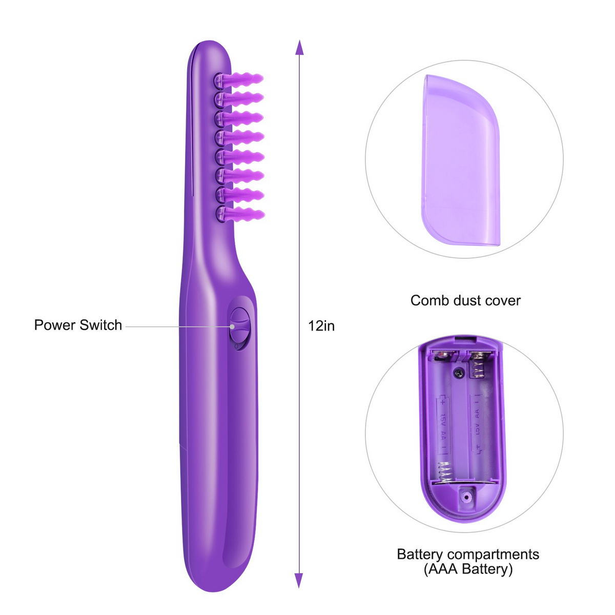 Electric Hair Detangling Brush - yoyomahalo