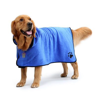 Microfiber Dog Bathrobe - yoyomahalo