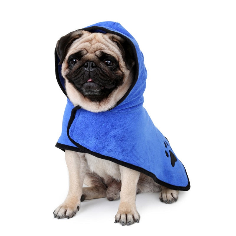 Microfiber Dog Bathrobe - yoyomahalo