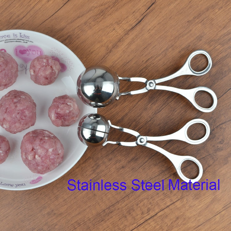 Kitchen Convenient Stainless Steel Non-Stick Meatball Maker