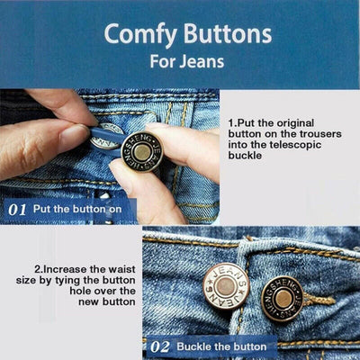 Retractable Jeans Button - yoyomahalo