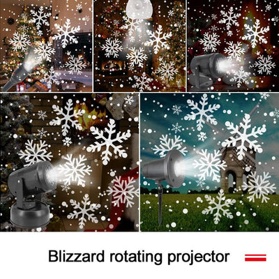LED Snowflake Projector - yoyomahalo